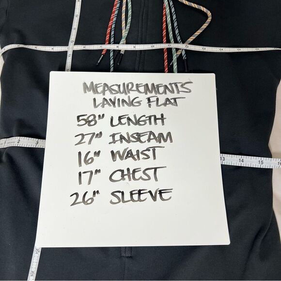 Magnlens Women’s Size Large Black Elastic Waist Pocket Zip Paracord Jumpsuit - Picture 15 of 16